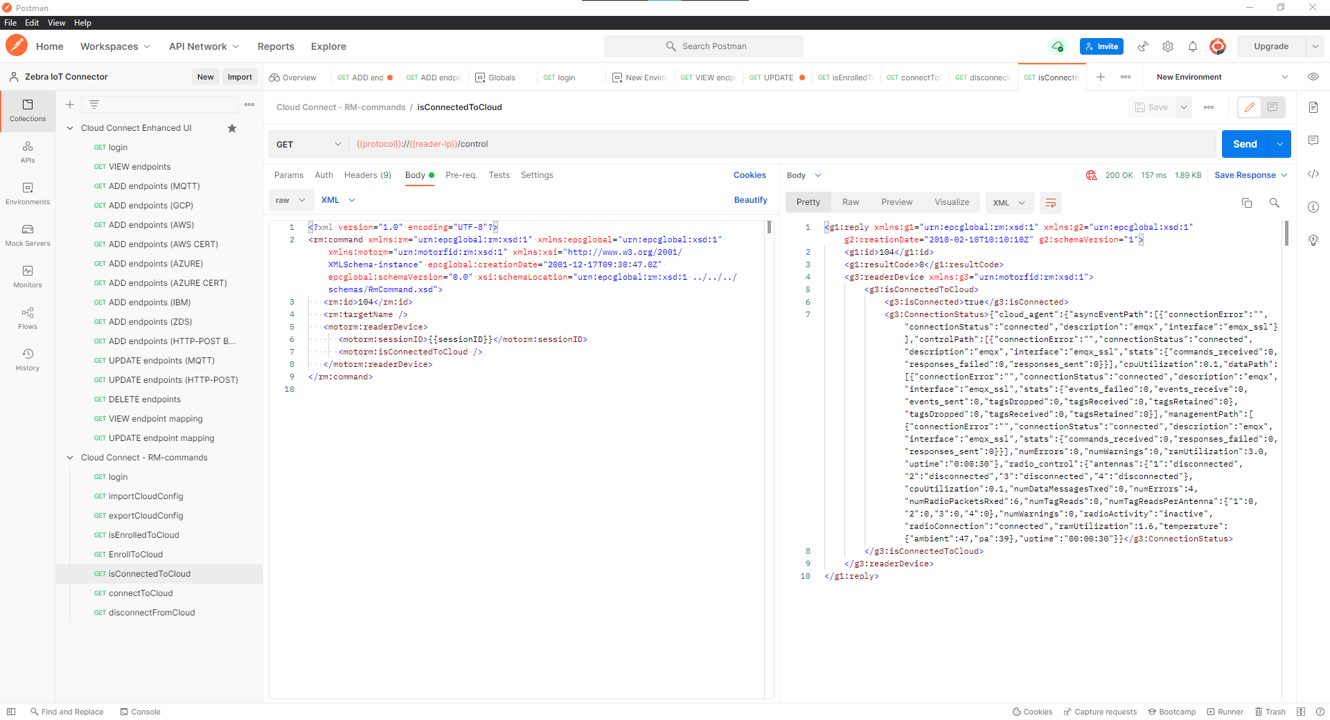 Configure device using RM Interface — Zebra IoT Connector documentation