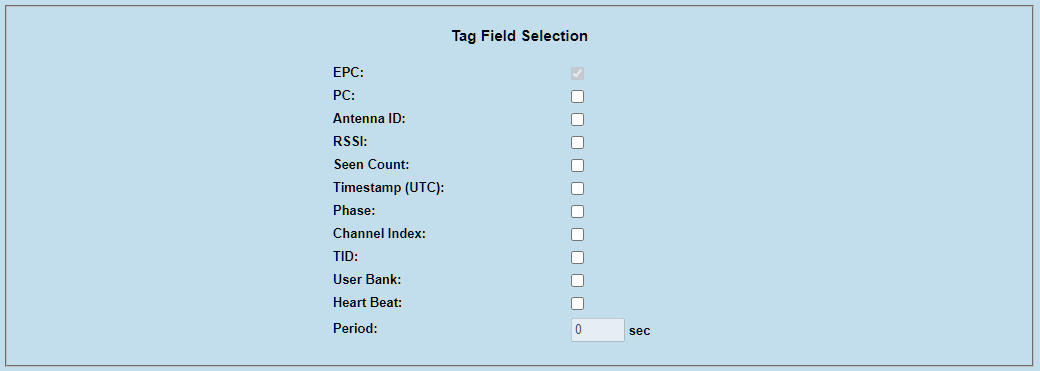 Tag Fields configuration in FxConnect